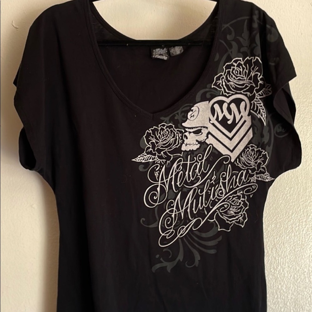 2 Metal Mulisha shirts